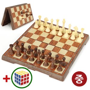 마그네틱 클래식 체스(중) + 큐브 [한립 홈페이지에서만 구매가능]